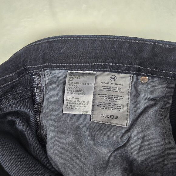 AG Adriano Goldschmied Halsted Straight Leg Men's Dark Wash Jeans 32R Denim - Picture 5 of 12